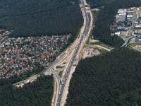 Nürnberg Autobahn BAB A6  Nürnberg Autobahn  BAB A6 Fahrbahnverbreiterung zw. Kreuz Nürnberg Süd und Ost Feucht  Langwasser : Luftaufnahmen