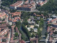 Nürnberg Insel Schütt  Insel Schütt Stadtstrand Mensa Pegnitz : Luftaufnahmen