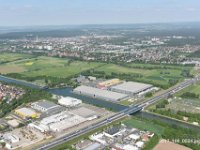 Erlangen  Erlangen Main Donau Kanal Industiegebiet Kraftwerk str Übersicht BAB A 3 Rednitzgrund : Luftaufnahmen