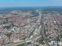 Nürnberg Übersicht  Nürnberg Übersicht von West nach Ost Steinbühl  Tafelhof Altstadt : Luftaufnahmen