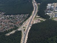 Nuernberg Autobahn BAB A6  Nuernberg Autobahn  BAB A6 Fahrbahnverbreiteung zw. Kreuz Nuernberg Sued und Ost Feucht  Langwasser : Luftaufnahmen