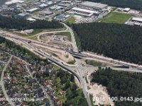 Nuernberg Autobahn BAB A6  Nuernberg Autobahn  BAB A6 Fahrbahnverbreiteung zw. Kreuz Nuernberg Sued und Ost Feucht  Langwasser : Luftaufnahmen